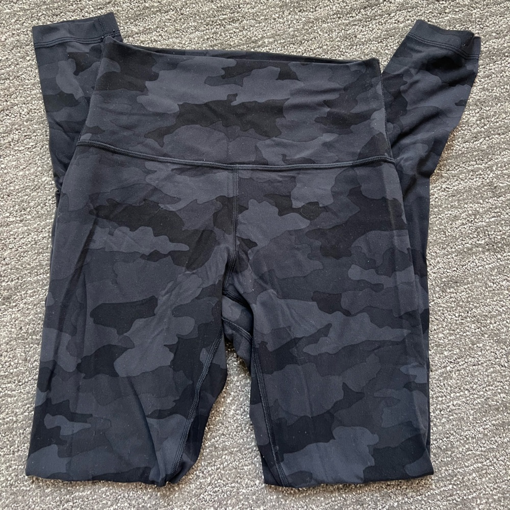lululemon athletica Black Camo Leggings